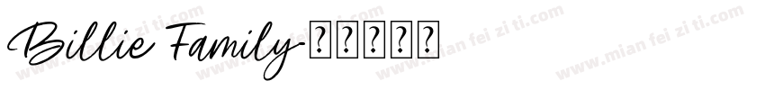Billie Family字体转换